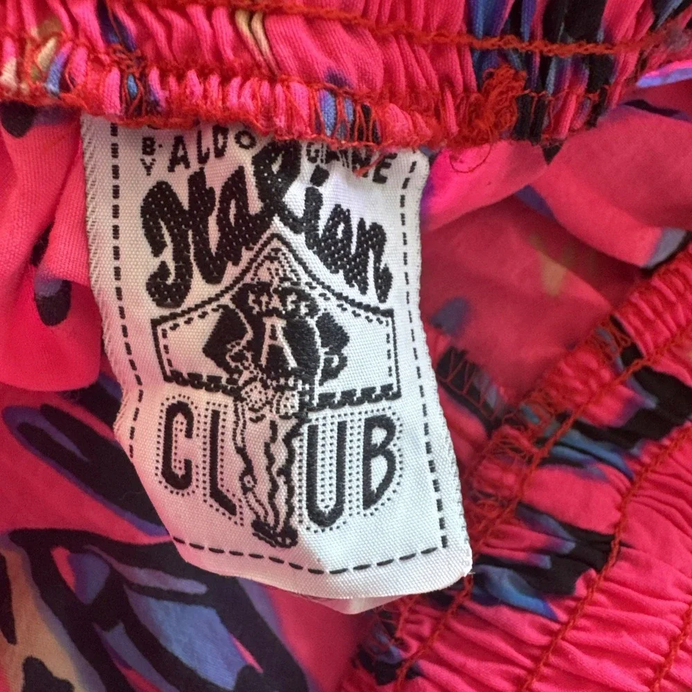Vintage Italian Club By Aldo Gianne Shorts Youth L 80s 90s Geometric